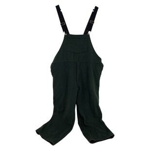 Codet Vintage Mens Forest Green Wool Bib Overalls Heavyweight Workwear 2XL
